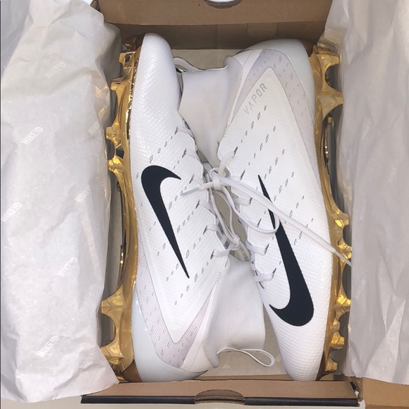 Nike Other - Nike iD Custom Gold-Plated Men’s Football Cleats